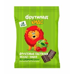 Фруктовые пастилки "Яблоко-Вишня", 30 г
