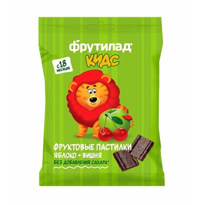 Фруктовые пастилки "Яблоко-Вишня", 30 г
