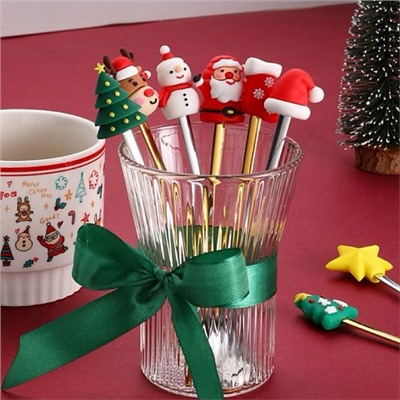 Набор из 4шт новогодних столовых приборов