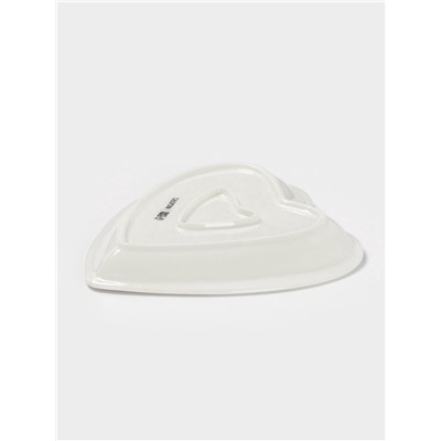 Блюдо Magistro «Сердце Бланш», 17.5×20×3 см, фарфор, белое