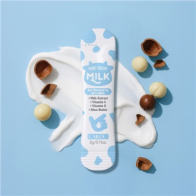 Крем для рук с молочными протеинами, витаминами и маслом Ши Laikou, 3 гр.