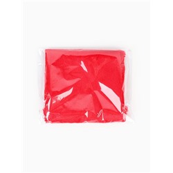 Лоскут ткани длинноворсовый на трикотажной основе, 50×50, цвет красный