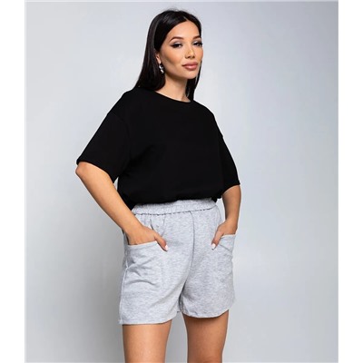 Шорты #КТ61011, серый меланж