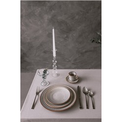 Тарелка Magistro Astral d=18 см, фарфор, серая