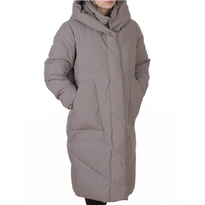8836 GRAY Пальто зимнее женское (150 гр. холлофайбер)