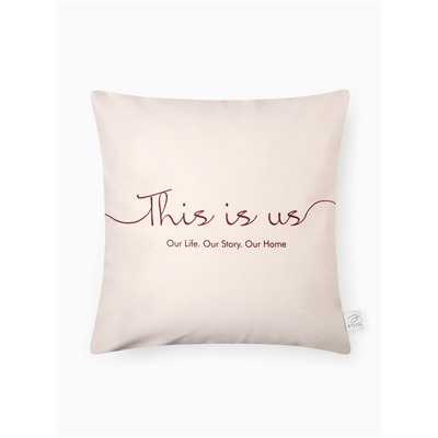 Набор наволочек декоративных «Этель» Our home, 4 шт., 40×40 см, велюр