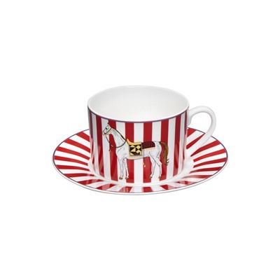 Чашка с блюдцем «Фортуна», белая