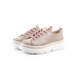 03-M27-24 BEIGE Полуботинки женские (натуральная кожа)