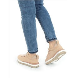 03-5950-6 BEIGE Полуботинки женские (натуральная замша)