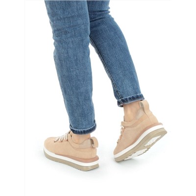 03-5950-6 BEIGE Полуботинки женские (натуральная замша)