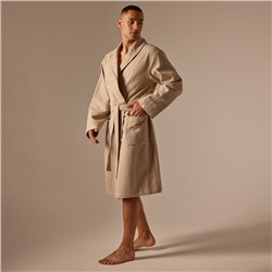 Халат вафельный мужской SL HOME: Waffle «Саббиа», размер M, хлопок 100%, коричневый