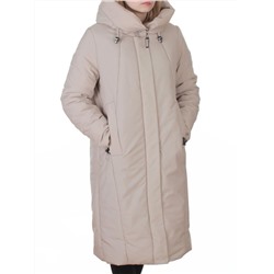 M-9098 BEIGE Пальто зимнее женское (верблюжья шерсть, 120 гр. холлофайбер)