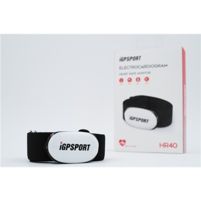 Нагрудный пульсометр iGPSPORT HR40 IPX7 Bluetooth4.0, ANT+