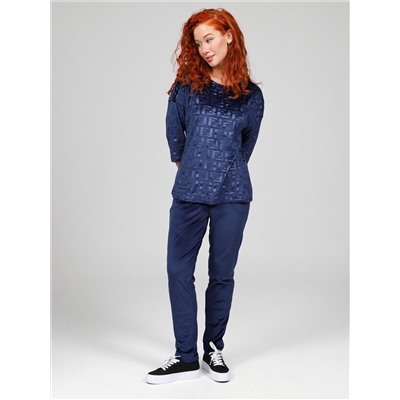 Вениса-Жаккард - костюм синий