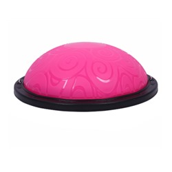 Полусфера балансировочная BOSU 58см Woohooo Curls эспандер, насос/ розовый/ B58Cu-P/ уп5