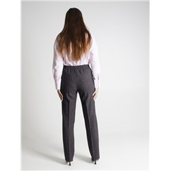 Женские брюки весна-осень Брюки классика резинка клетка бордо