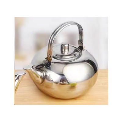 Чайник заварочный 0,8л с ситечком металл / 720653 /уп 90/ silver/ 0,156
