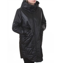 9616 BLACK Куртка демисезонная женская (100 гр. холлофайбер)