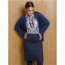 Блузка молочная с принтом