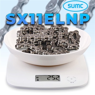 Велосипедная цепь SUMC 11 speed SX11EL NP 1/2"x11/128" 116L ГОСТ 30442-97 ISO 9633/уп 50/