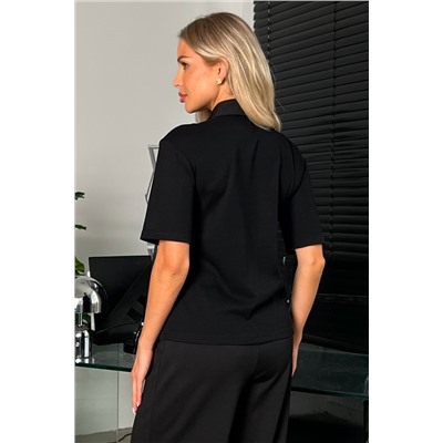 Джемпер трикотажный чёрный Минта №1