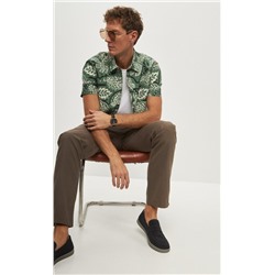 Рубашка к/р P411-0499 green