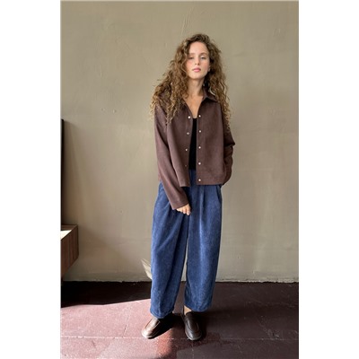 Брюки-бананы  VELVET086/04/Синий