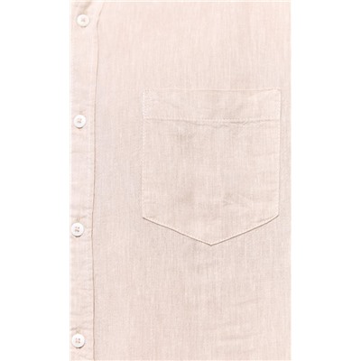 Рубашка д/р лен F111-0450-1 beige