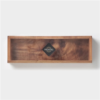 Лоток для подачи столовых приборов Magistro Tropical 25×8×4 см, акация