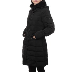 B-15 BLACK Пальто зимнее стеганое женское (200 гр. холлофайбер)