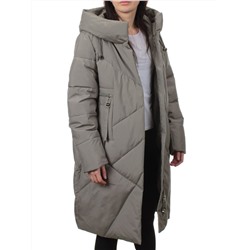 8825 GRAY GREEN Пальто зимнее женское (200 гр. холлофайбер)