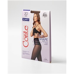 CONTE SLIMFIT 20 Колготки женские с широким моделирующим поясом Lycra®
