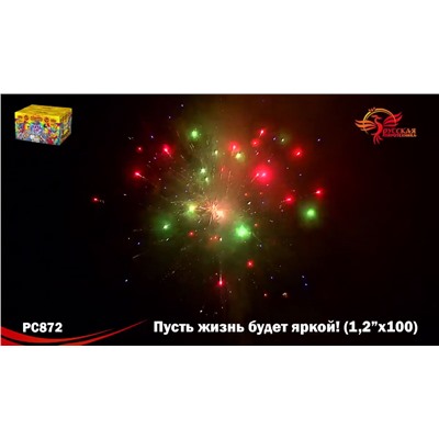 Фейерверк РС8721 Пусть жизнь будет яркой! (1,2" х 99)