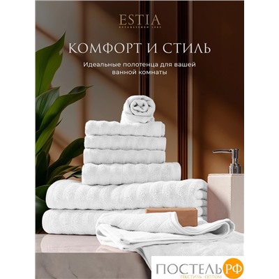 ESTIA ТОРЛЕЙ бел К-т полотенец 30х50-4/50х80-2/70х130-2, 100% хлопок, 500 г/м2