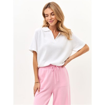 Брюки палаццо с карманами, Розовый