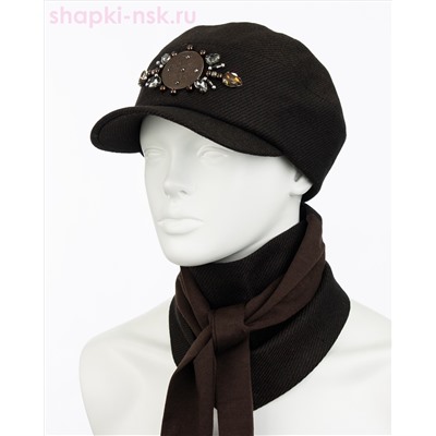 Аюна стразы Комплект флис (бейсболка+бактус) (57-59)