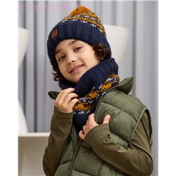 Q 176 D 176 Комплект флис (колпак+снуд) (54-56)