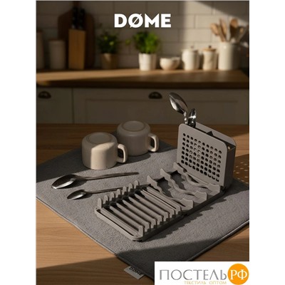 DOME ИКАСТ сер. Коврик с подставкой для посуды 40х50 см, 1 пр.