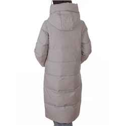 A8356 GRAY/BEIGE Пальто зимнее женское (200 гр. холлофайбер)