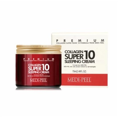 Омолаживающий ночной крем для лица с коллагеном Medi-Peel Collagen Super10 Sleeping Cream