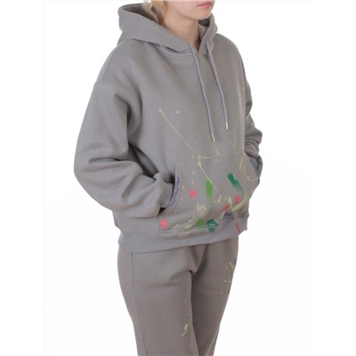 005 GRAY Костюм спортивный зимний женский (95% хлопок, 5% полиэстер)