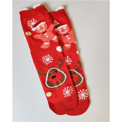 Носки НГ р.35-40 "New Year's magic" Пряник и Олень