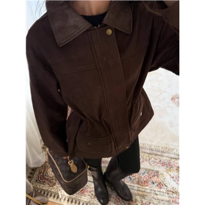 Парка замшевая