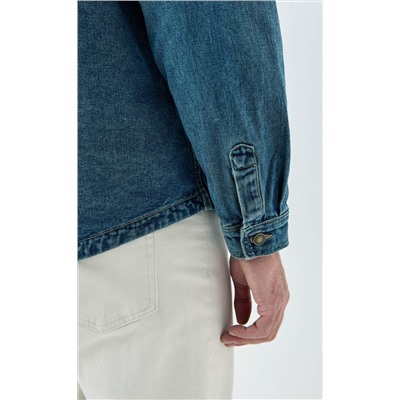 Куртка джинс F611-1282 m.blue