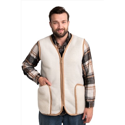 Жилет без воротника "Родина" ВАНИЛЬ