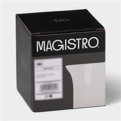Молочник Magistro White gloss, 250 мл, фарфор, белый