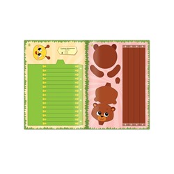 Книжка-вырезалка «Бумажные зверята. Собираем из полосок», 20 стр., формат А4, 8 поделок