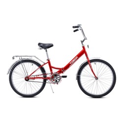 Велосипед 24" рама 14" 1sp KRYPTON ТОБОЛ складной красный