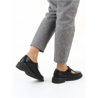 06-M47-15 BLACK Туфли женские (натуральная кожа)