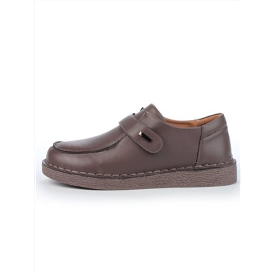 01-D7581-6 BROWN Ботинки демисезонные женские (натуральная кожа)